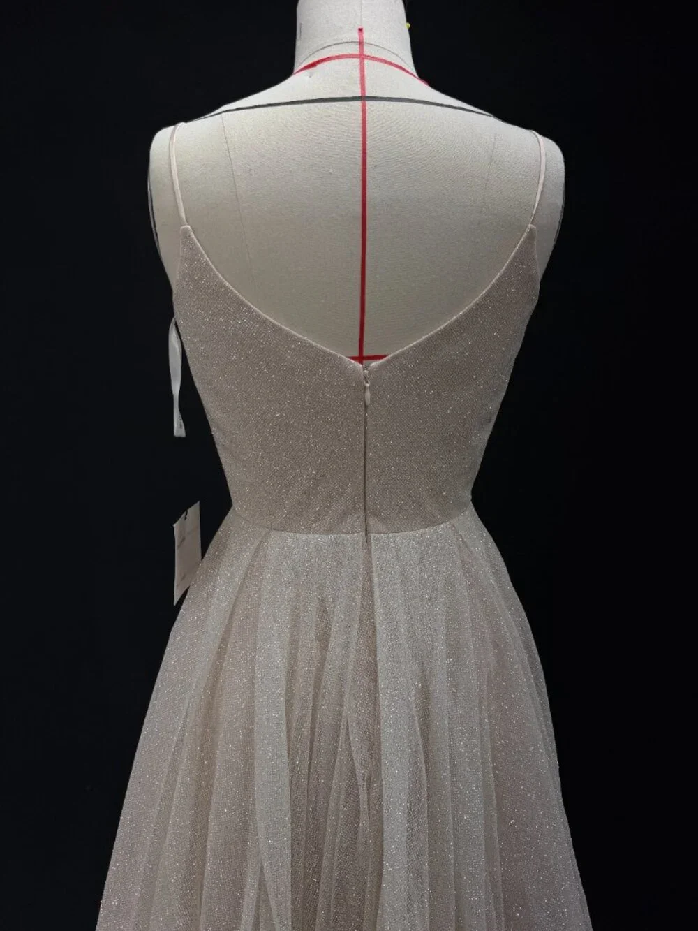 new with tag Sparkle Wedding Dress Heist blush color - Picture 9 of 10